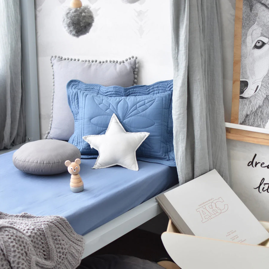 Snuggle Hunny Fitted Cot Sheet - Reign