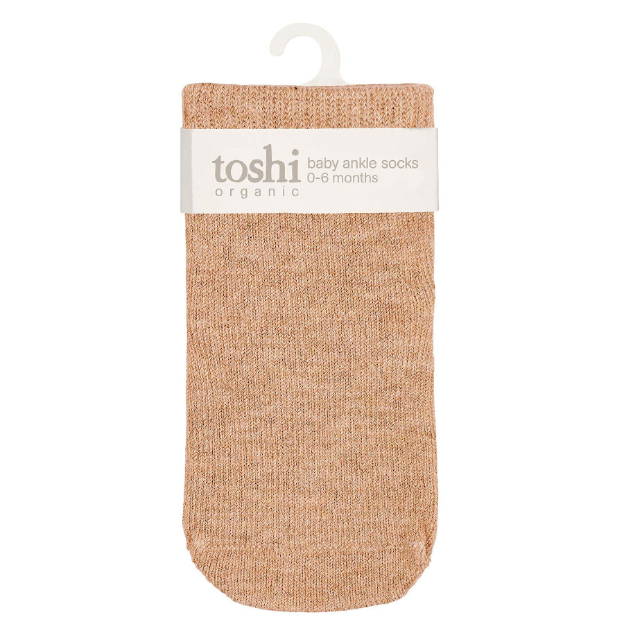 Toshi Organic Ankle Dreamtime Socks - Maple