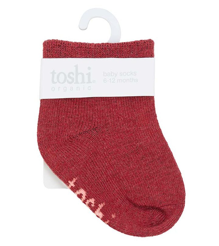 Toshi Organic Ankle Socks - Dreamtime / Rosewood