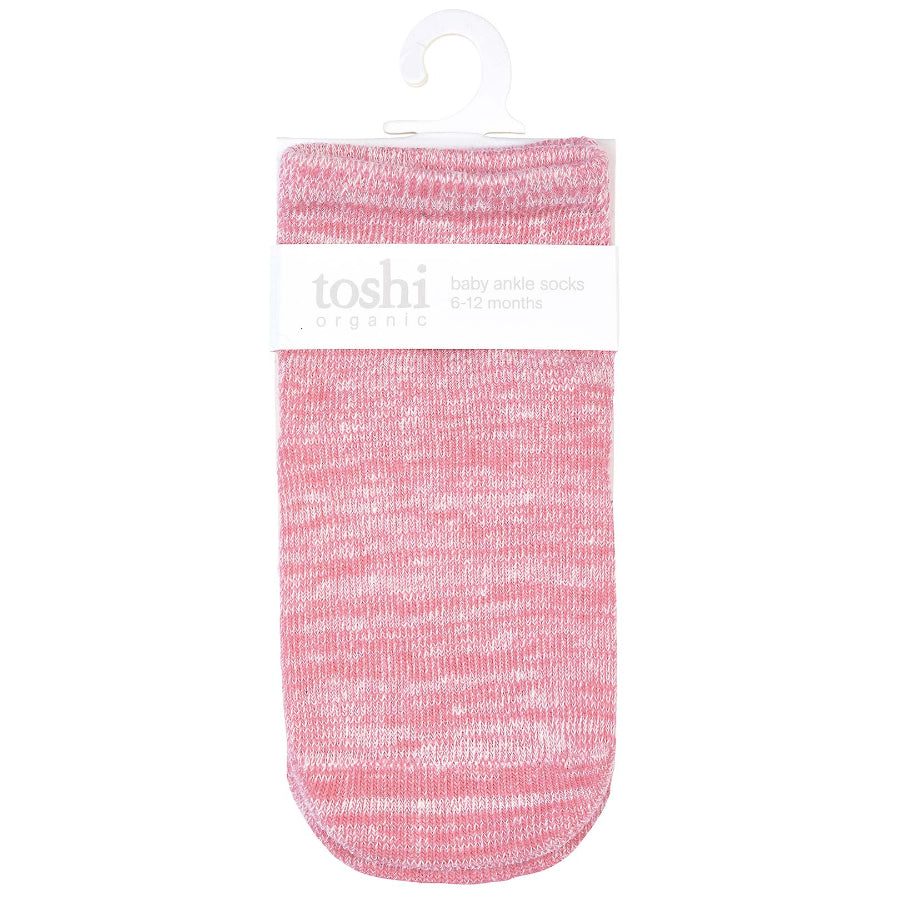 Toshi Organic Ankle Marle Socks - Blossom