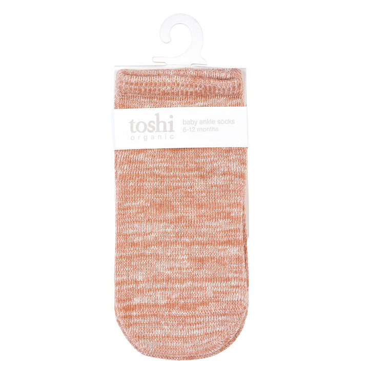 Toshi Organic Ankle Marle Socks - Feather