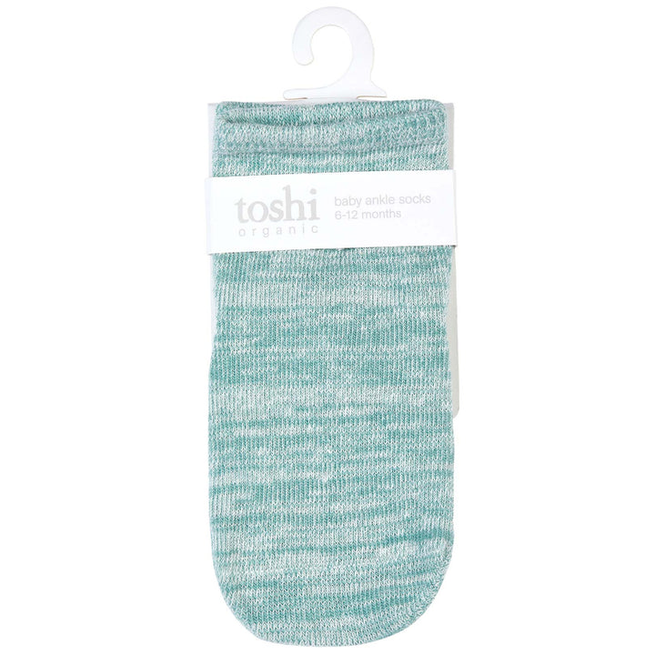 Toshi Organic Ankle Marle Socks - Jade