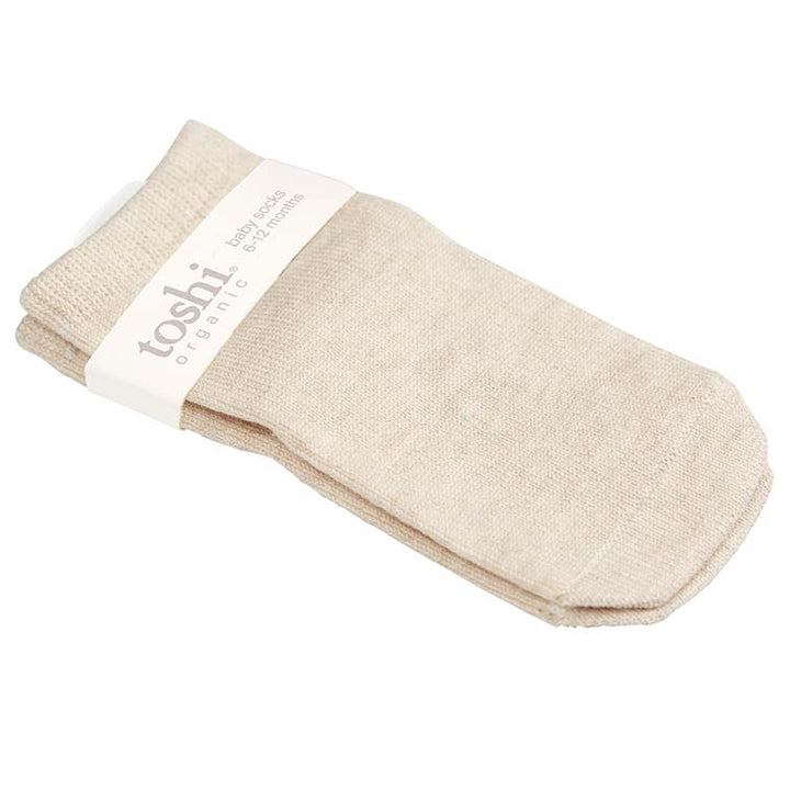 Toshi Organic Baby Socks - Dreamtime / Oatmeal