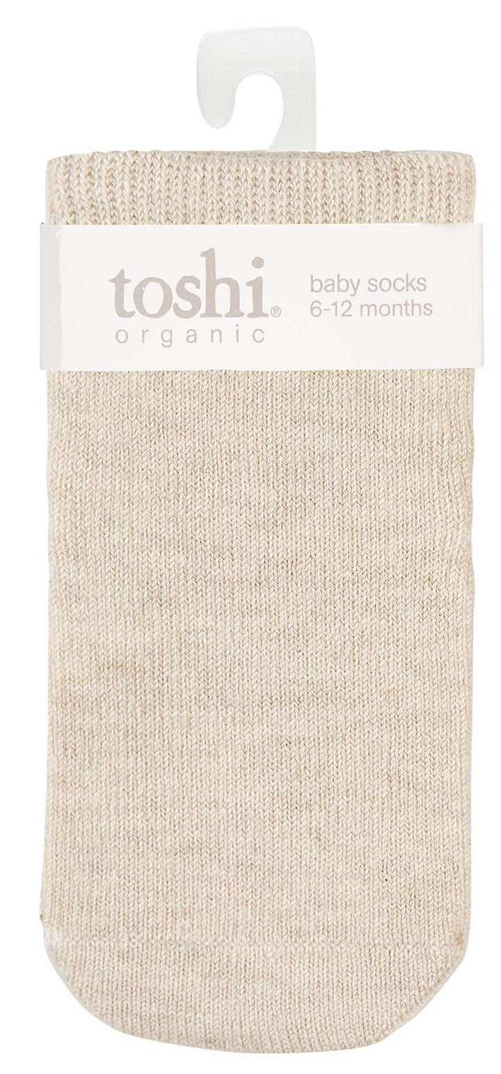 Toshi Organic Baby Socks - Dreamtime / Oatmeal