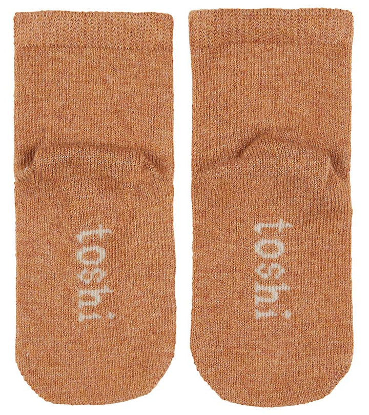 Toshi Organic Baby Socks - Dreamtime / Pecan