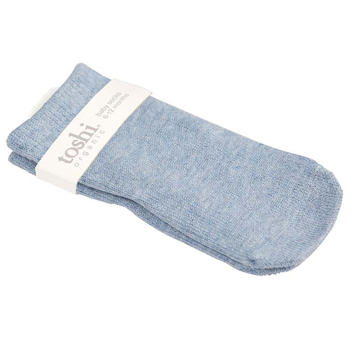 Toshi Organic Baby Socks - Dreamtime / Tide