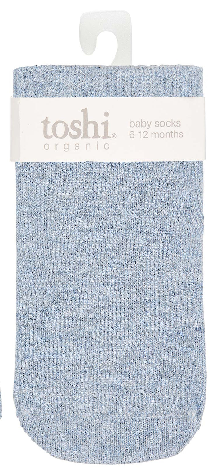 Toshi Organic Baby Socks - Dreamtime / Tide