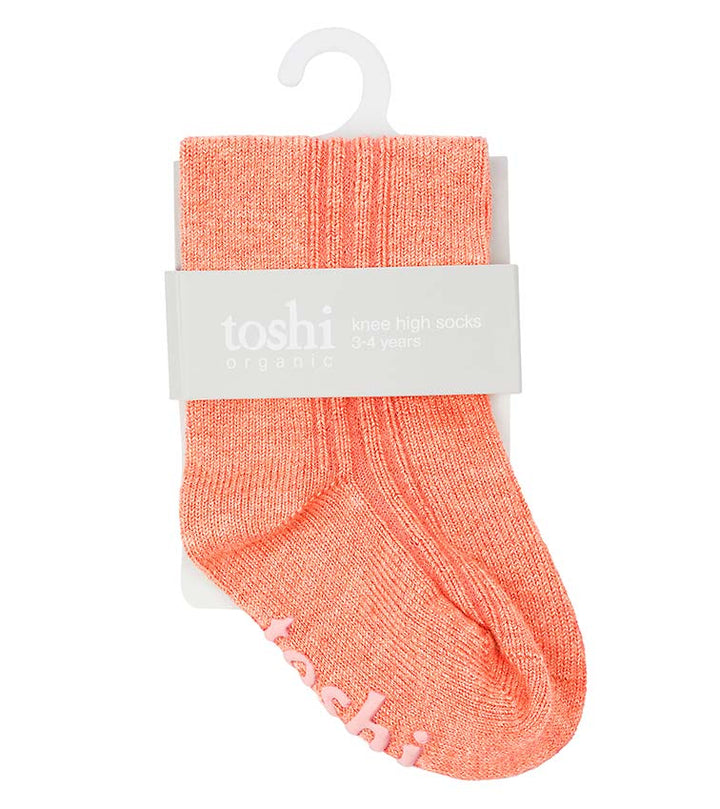 Toshi Organic Knee Socks - Dreamtime / Coral