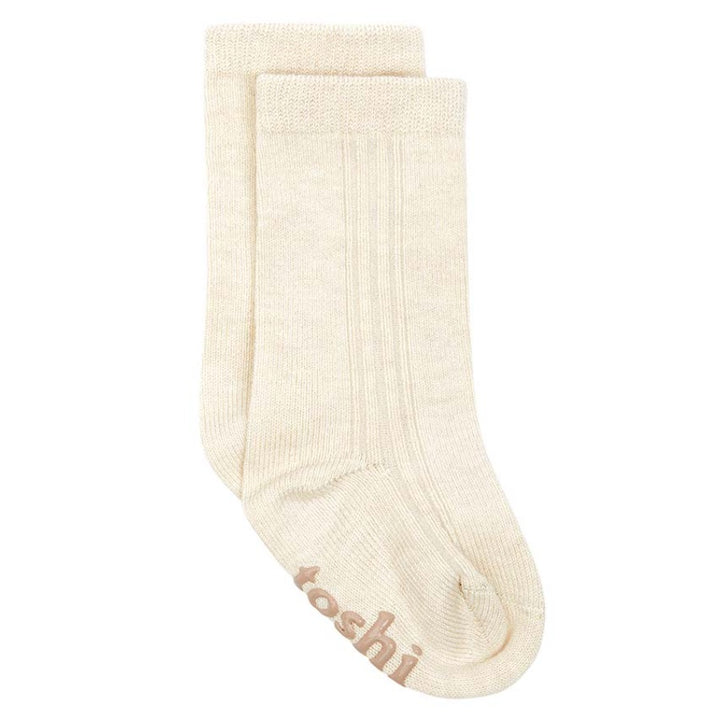 Toshi Organic Knee Dreamtime Socks - Feather