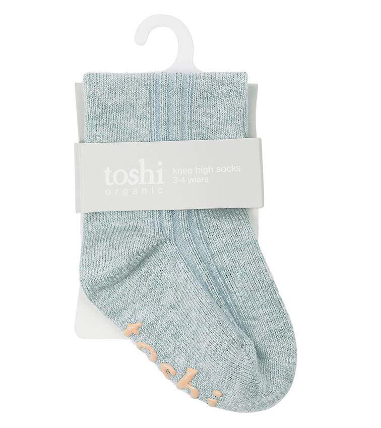 Toshi Organic Knee Socks - Dreamtime / Ice