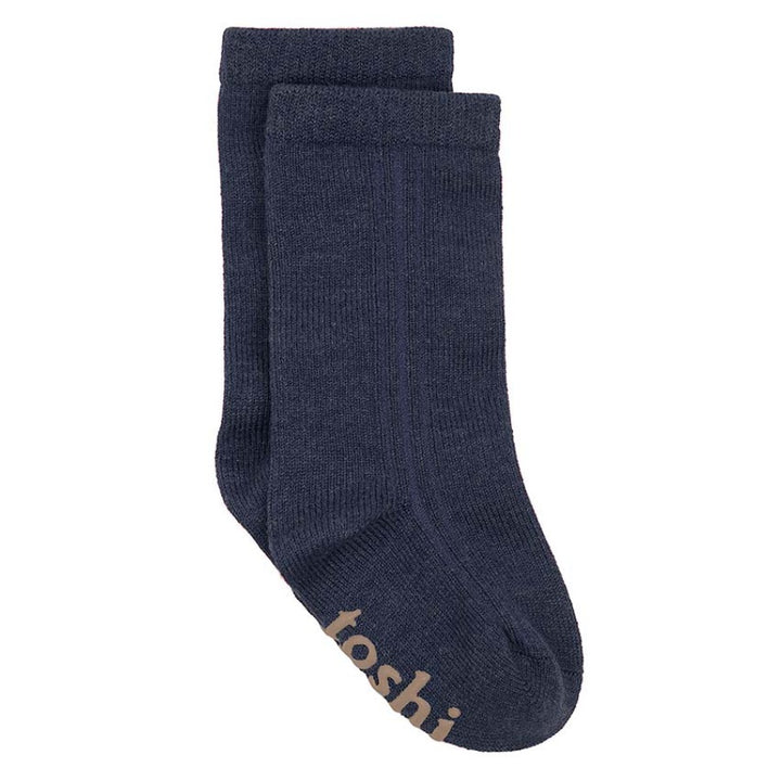 Toshi Organic Knee Dreamtime Socks - Ink