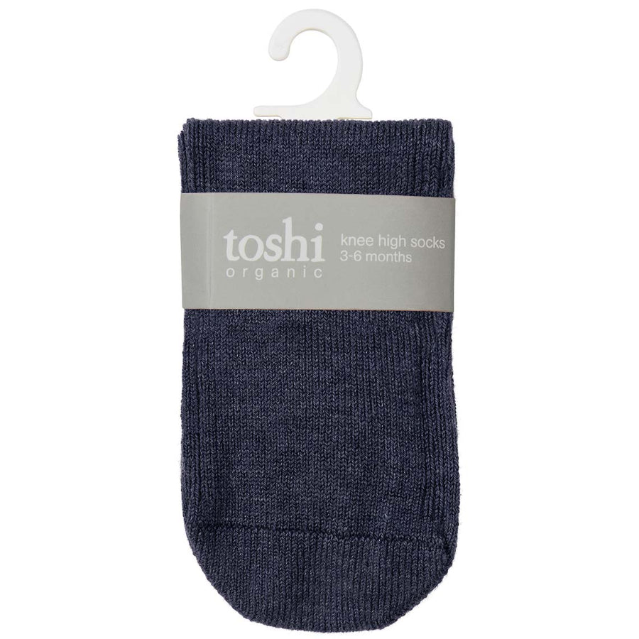 Toshi Organic Knee Dreamtime Socks - Ink