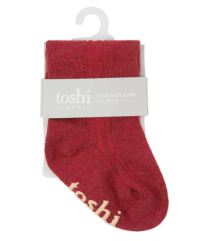 Toshi Organic Knee Socks - Dreamtime / Rosewood