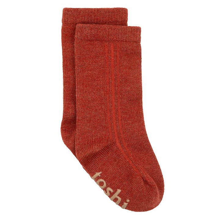 Toshi Organic Knee Dreamtime Socks - Saffron