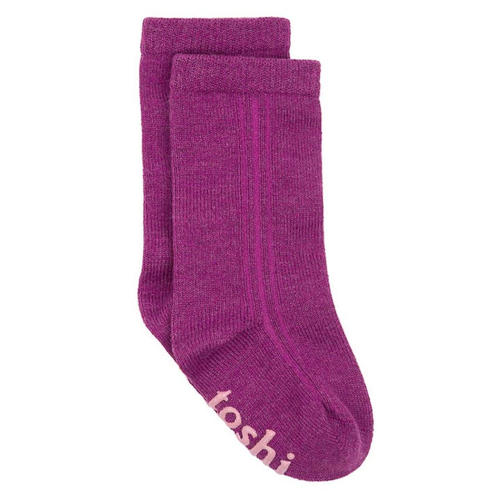 Toshi Organic Knee Dreamtime Socks - Violet