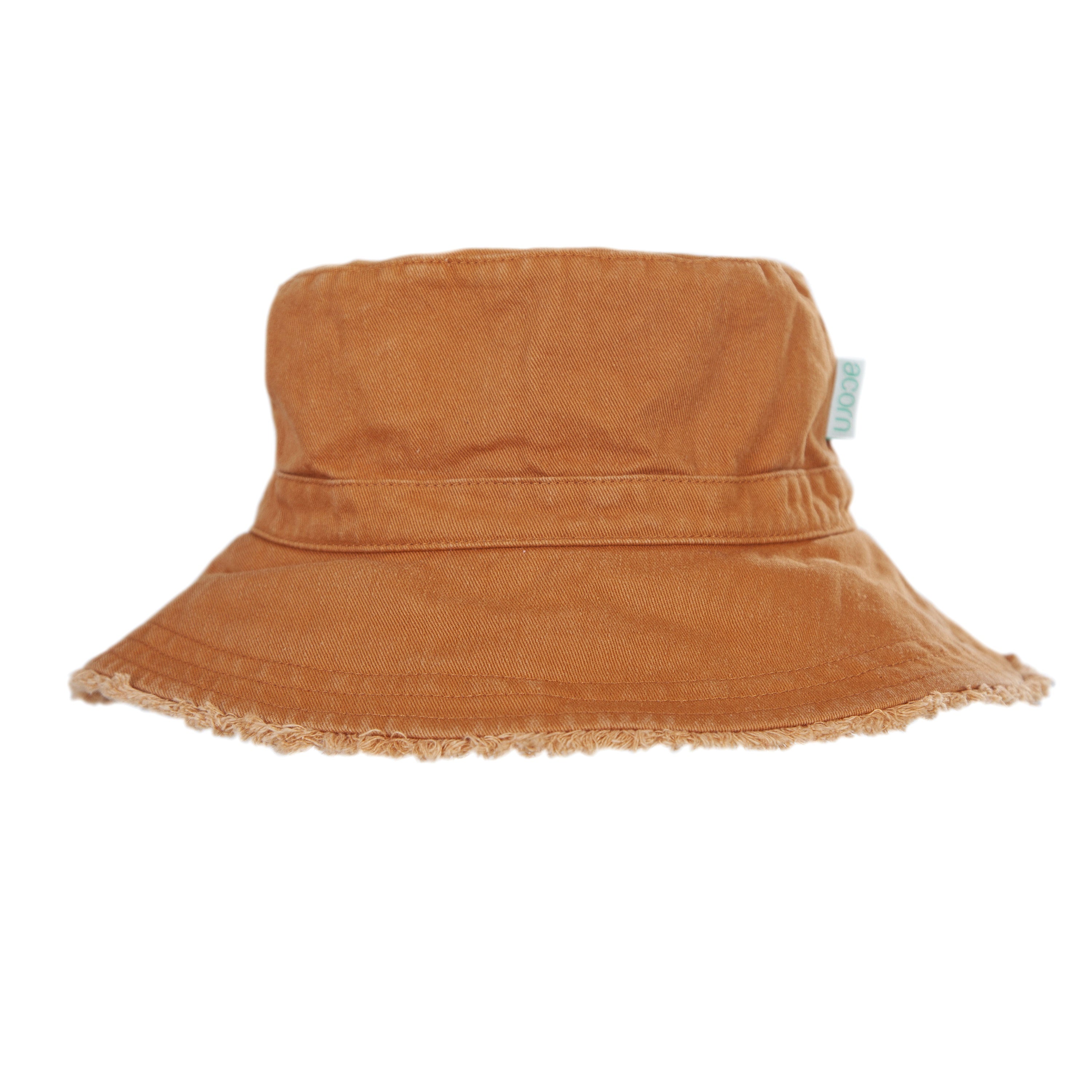 Acorn Frayed Bucket Hat - Chestnut