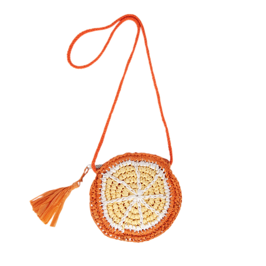 Acorn Straw Bag - Orange