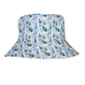 Wide Brim Bucket Hat - Kimono Dragon