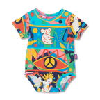 Halcyon Nights Short Sleeve Bodysuit - Bush Paradise