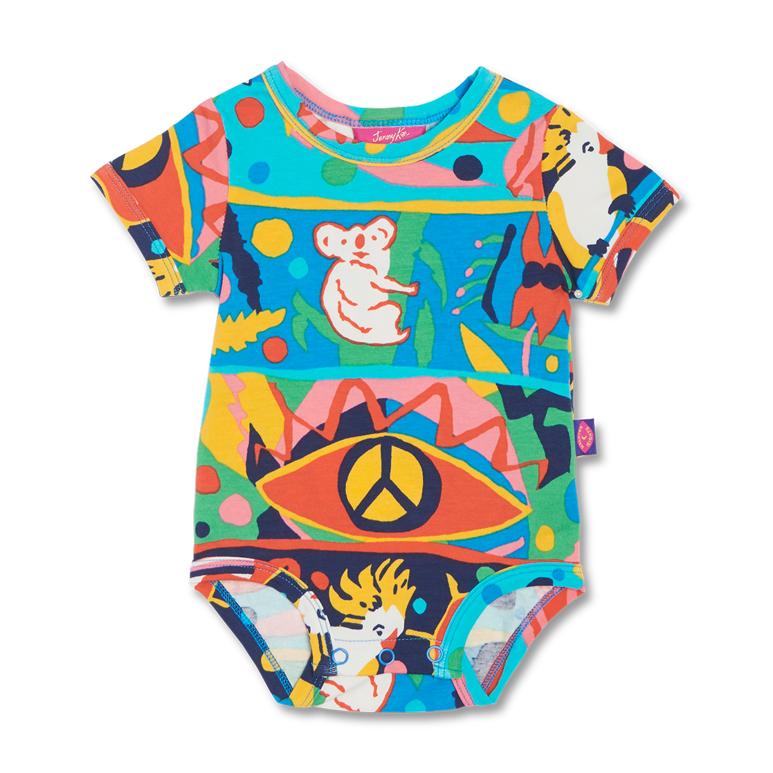 Halcyon Nights Short Sleeve Bodysuit - Bush Paradise