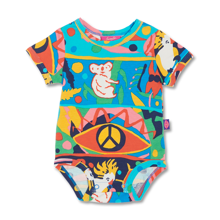 Halcyon Nights Short Sleeve Bodysuit - Bush Paradise