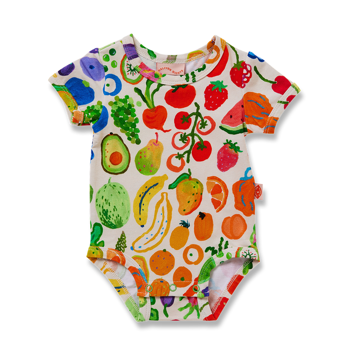 Halcyon Nights Eat The Rainbow Short Sleeve Bodysuit