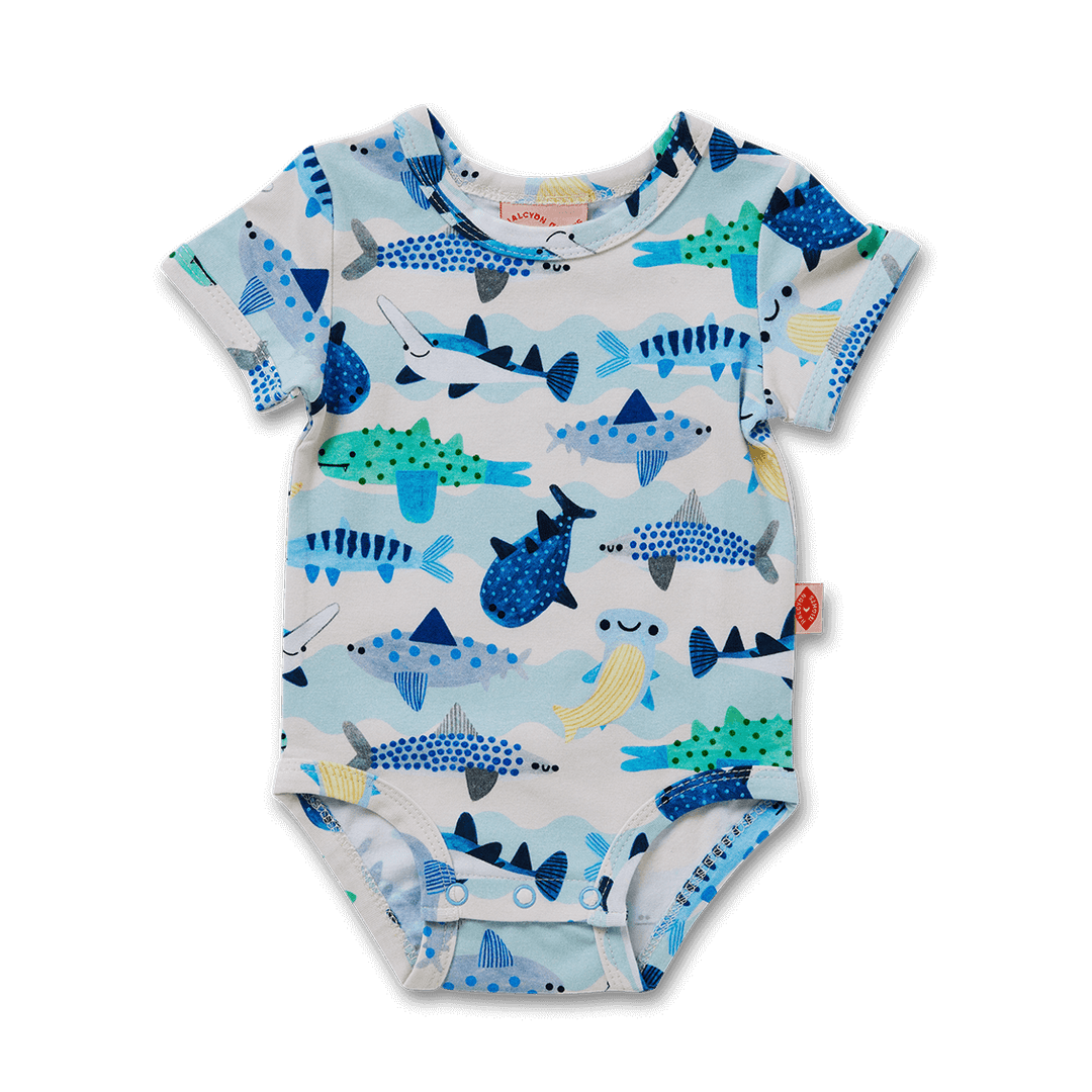 Halcyon Nights Fintastic Short Sleeve Bodysuit