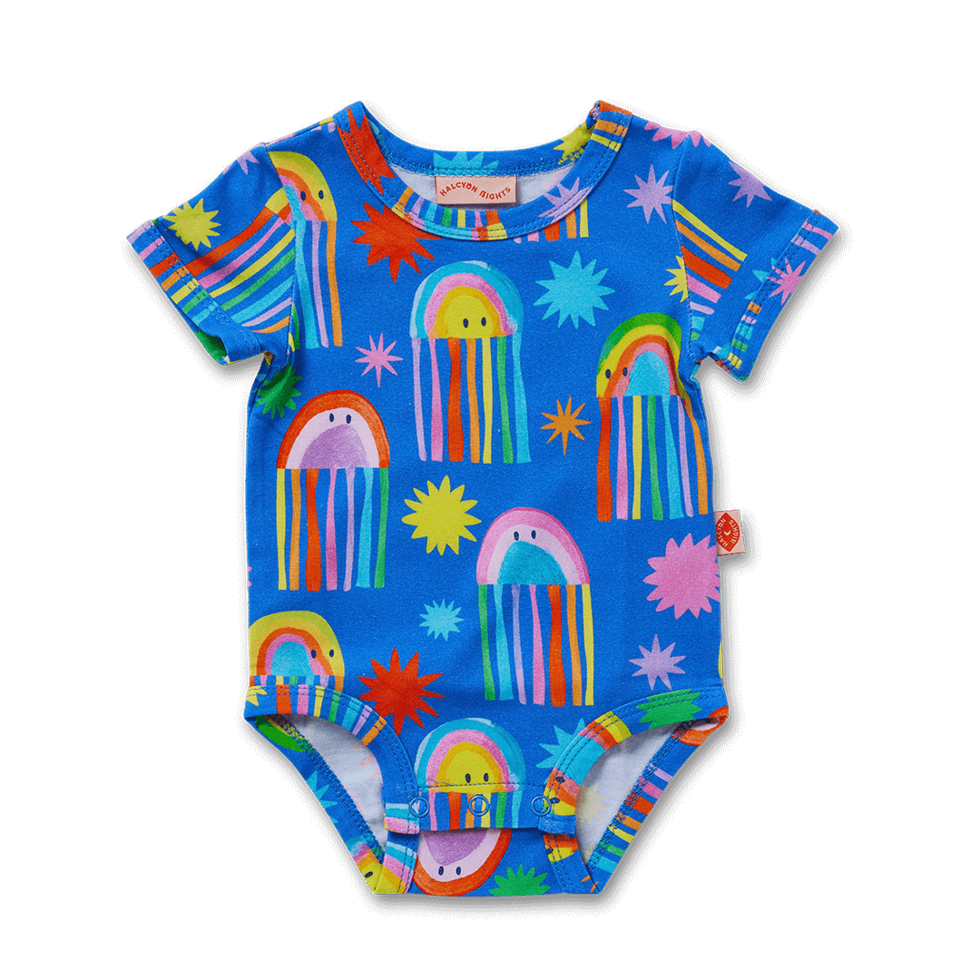 Halcyon Nights Here We Glow Short Sleeve Bodysuit