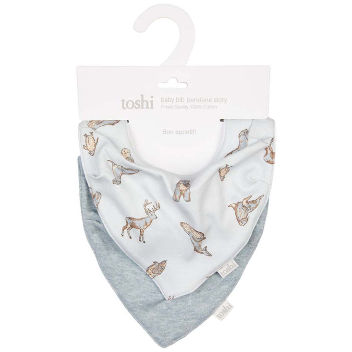 Toshi Baby Bandana Bib 2pc - Story / Arctic