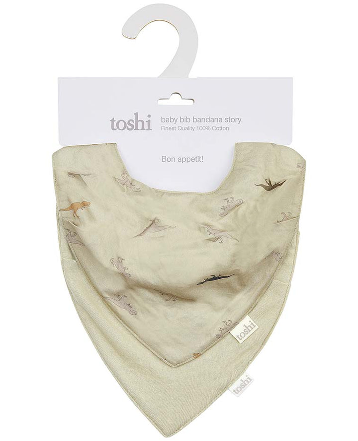 Toshi Baby Bandana Bib 2pc - Dinosauria