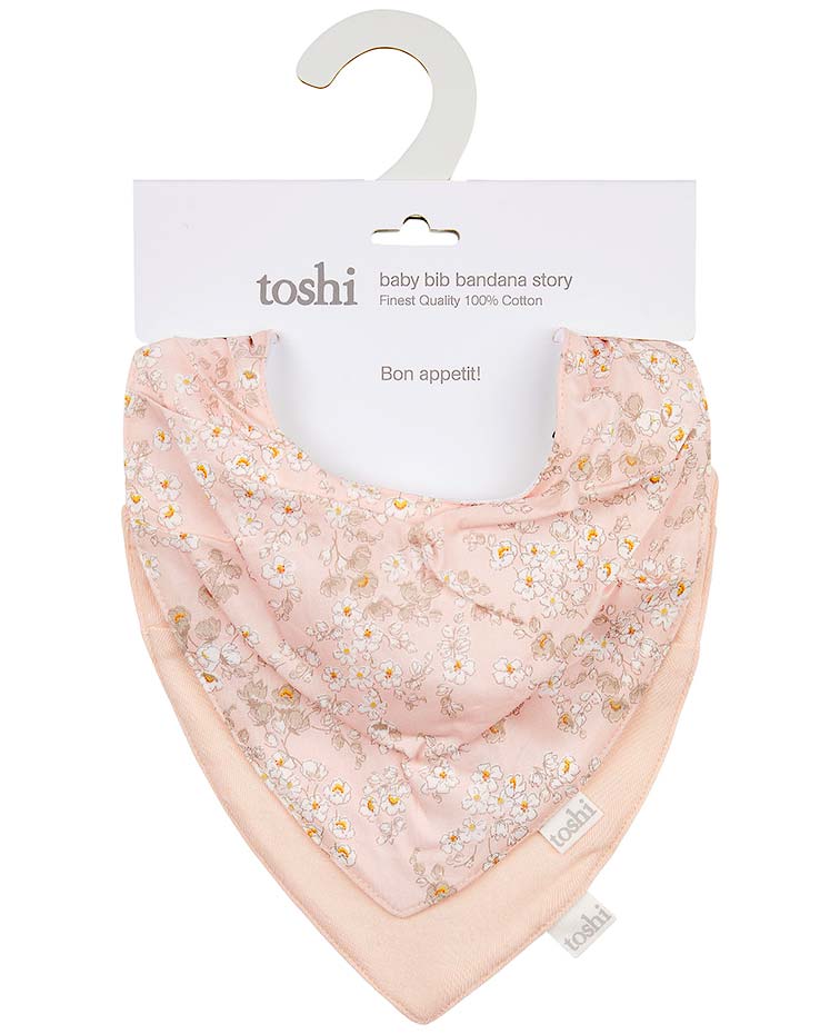 Toshi Baby Bandana Bib 2pc - Stephanie Blush