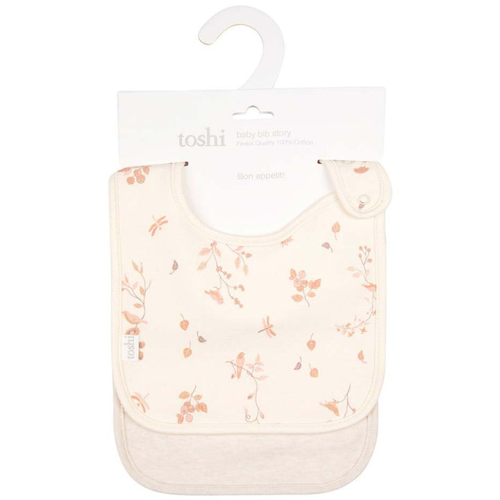 Toshi Baby Bib 2pc - Story / Songbirds