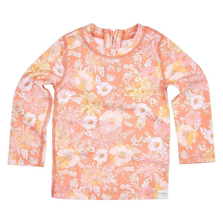 Toshi Swim Long Sleeve Rashie - Tea Rose