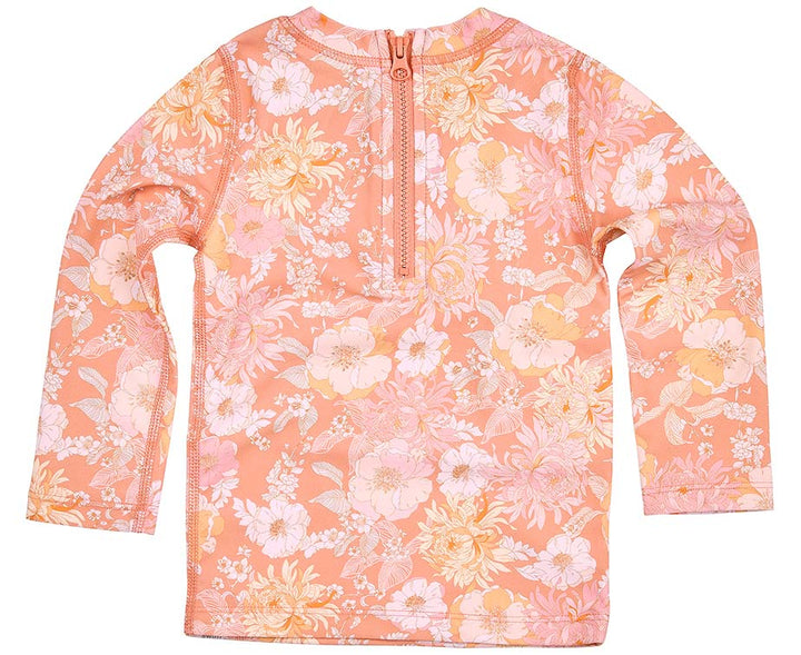 Toshi Swim Long Sleeve Rashie - Tea Rose