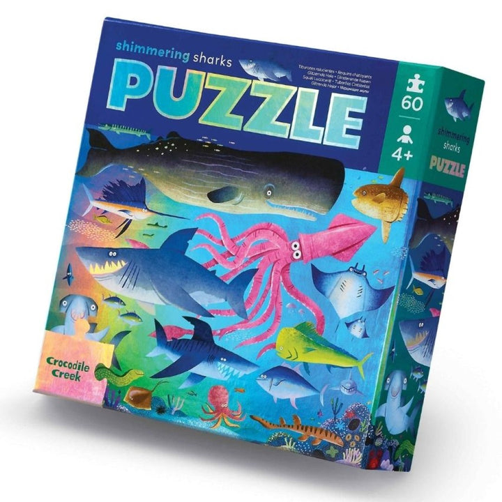 Foil Puzzle 60 Piece - Shimmer Shark