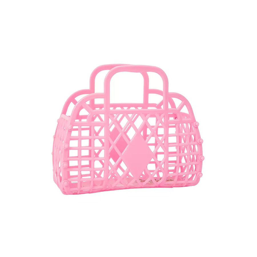 Sun Jellies Retro Basket Mini - Bubblegum Pink