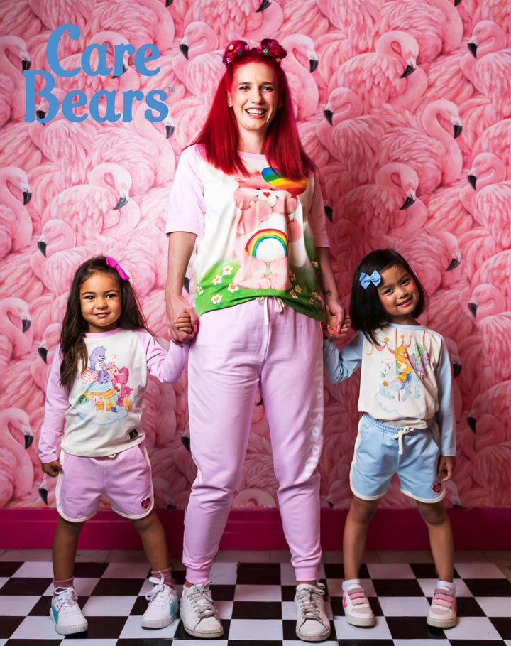 Rock Your Baby Pink Care Bears Trackies Mama Size - Pink