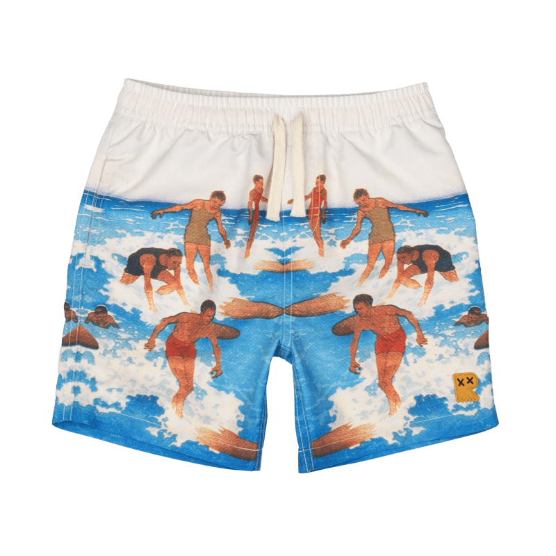 Snapper Rock Pantaloncini Da Bagno Boardies Per Bambini E Ragazzi, UPF 50+, Protezione Solare, Vita Elastica Con Coulisse, Tasca In Velcro, Stampa Swordfish - 5