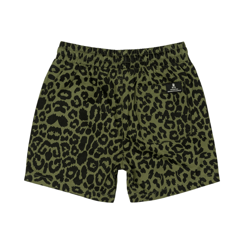Rock Your Baby Green Leopard Shorts