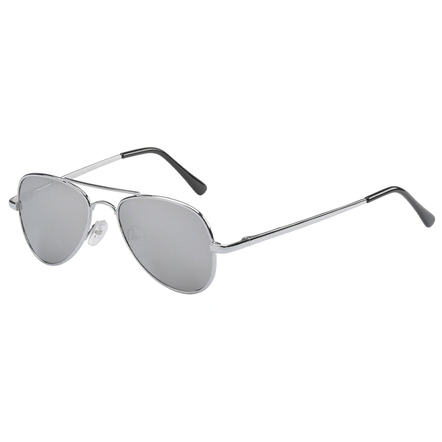 Teen Sunnies Aviator - Silver (8+ years)