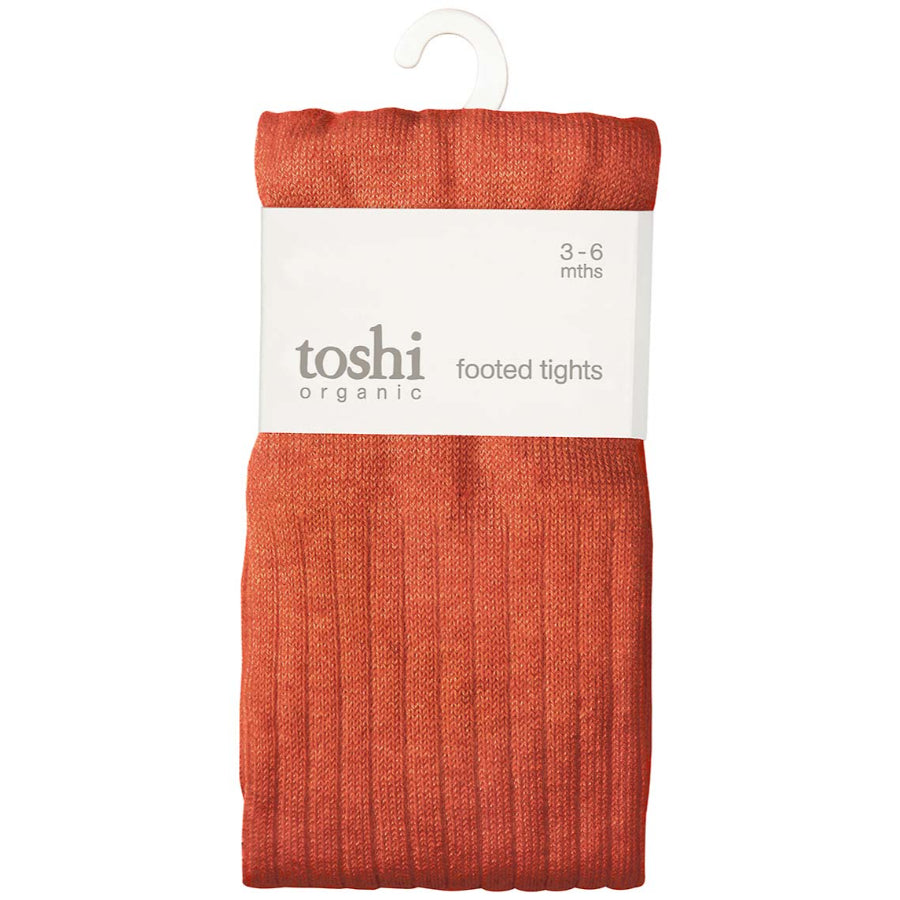 Toshi Organic Dreamtime Footed Tights - Saffron