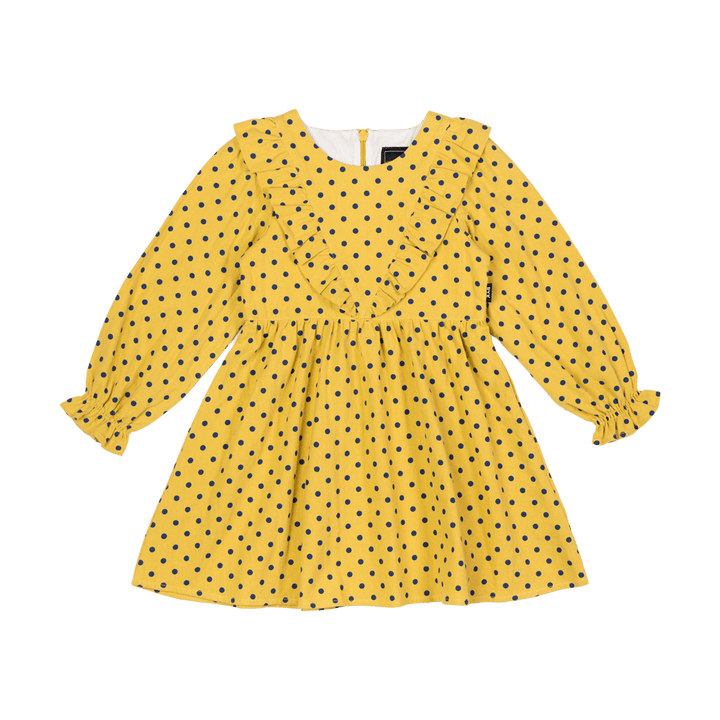 Rock Your Baby Mustard Dot Dress