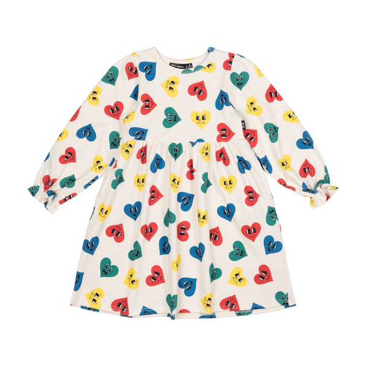Rock Your Baby AW22 Drop 1 Happy Hearts Long Sleeve Dress