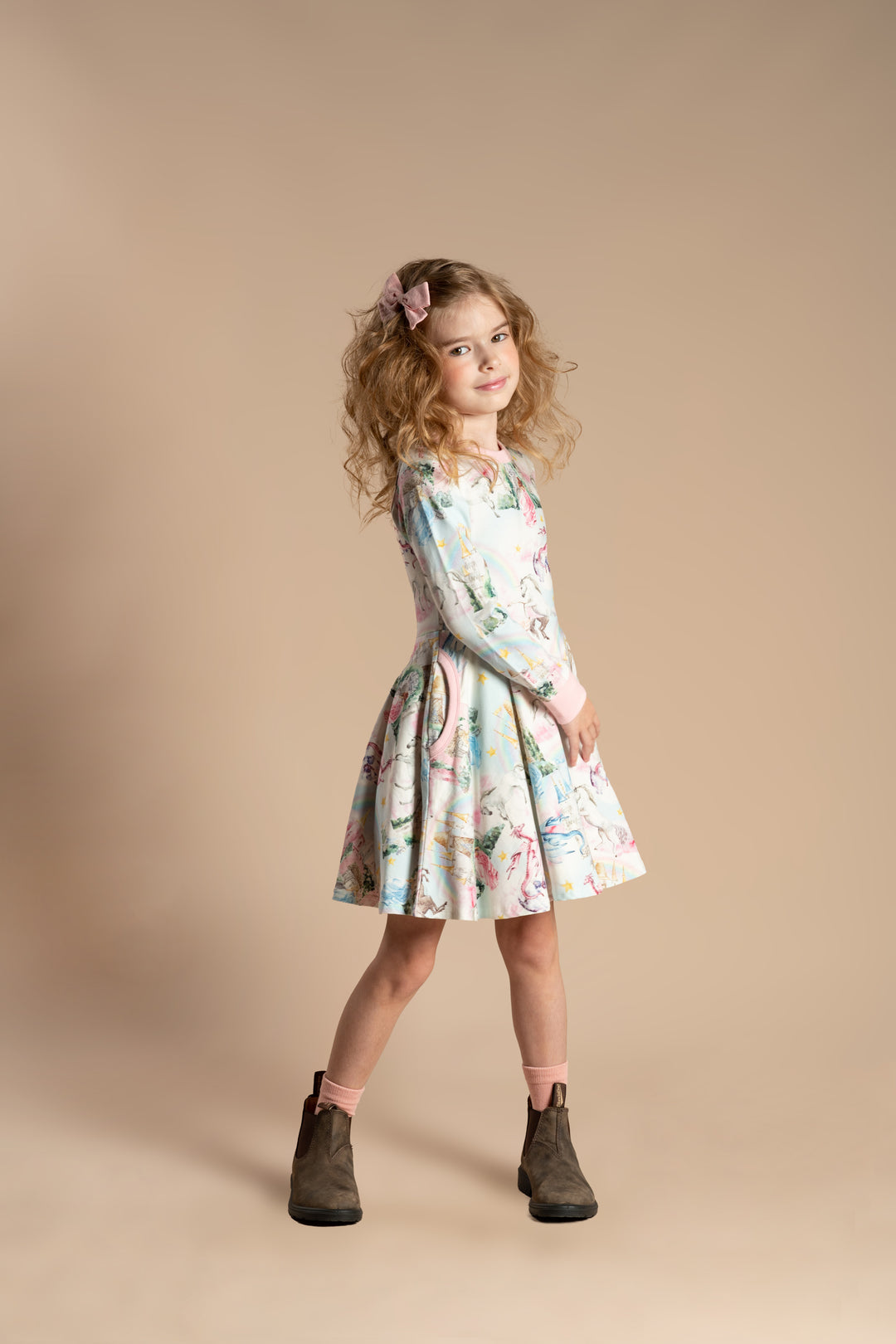 Rock Your Baby Fairy Tales Long Sleeve Waisted Dress