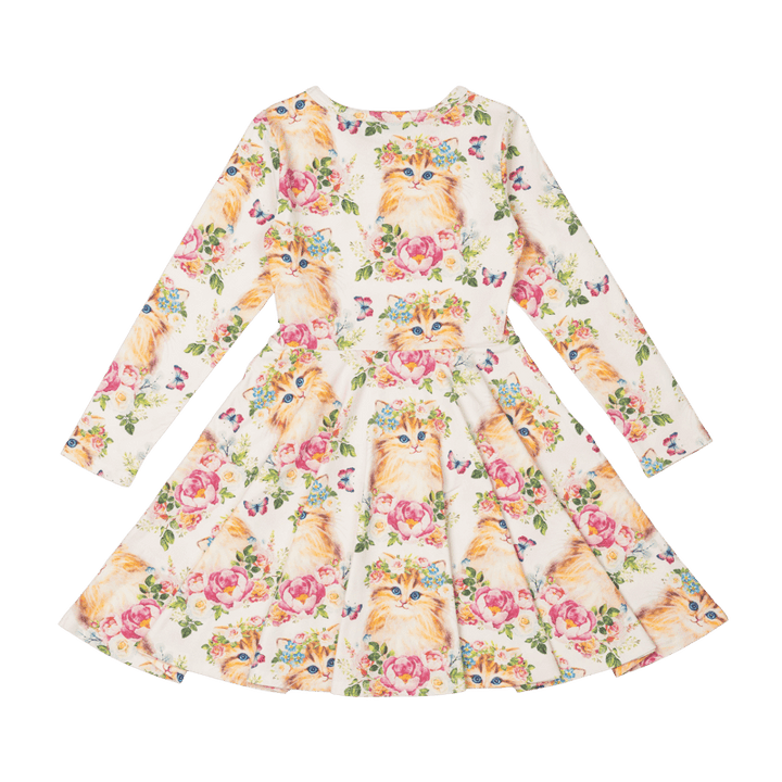 Rock Your Baby Kitty Kats Waisted Dress