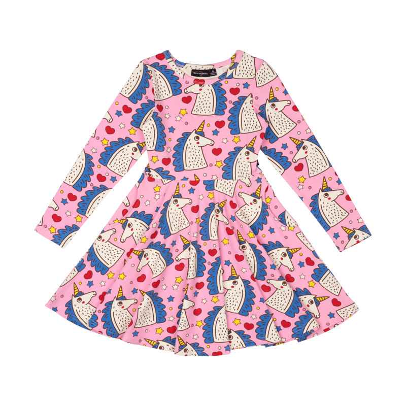 Rock Your Baby Unicorn Magic Waisted Dress