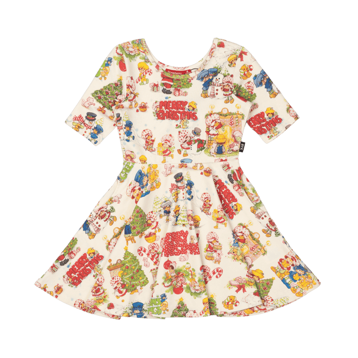 Rock Your Baby Mabel Dress - Strawberry Christmas Cheer