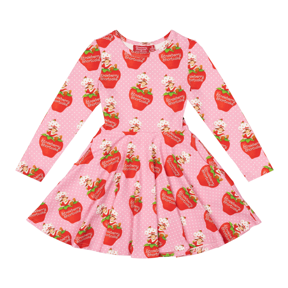Rock Your Baby Waisted Dress - Strawberry Delight