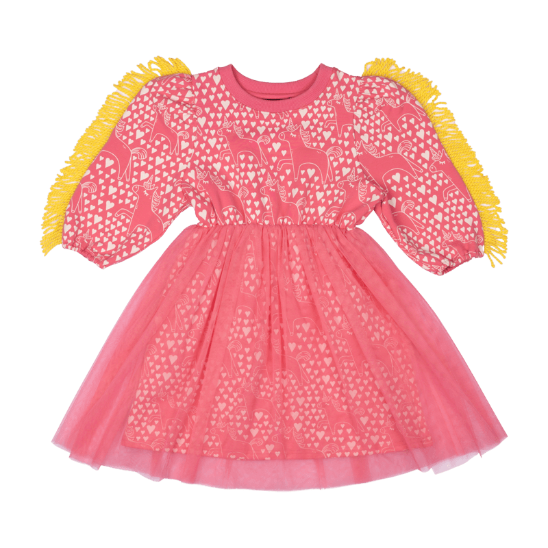 Rock Your Baby Unicorn Love Dress