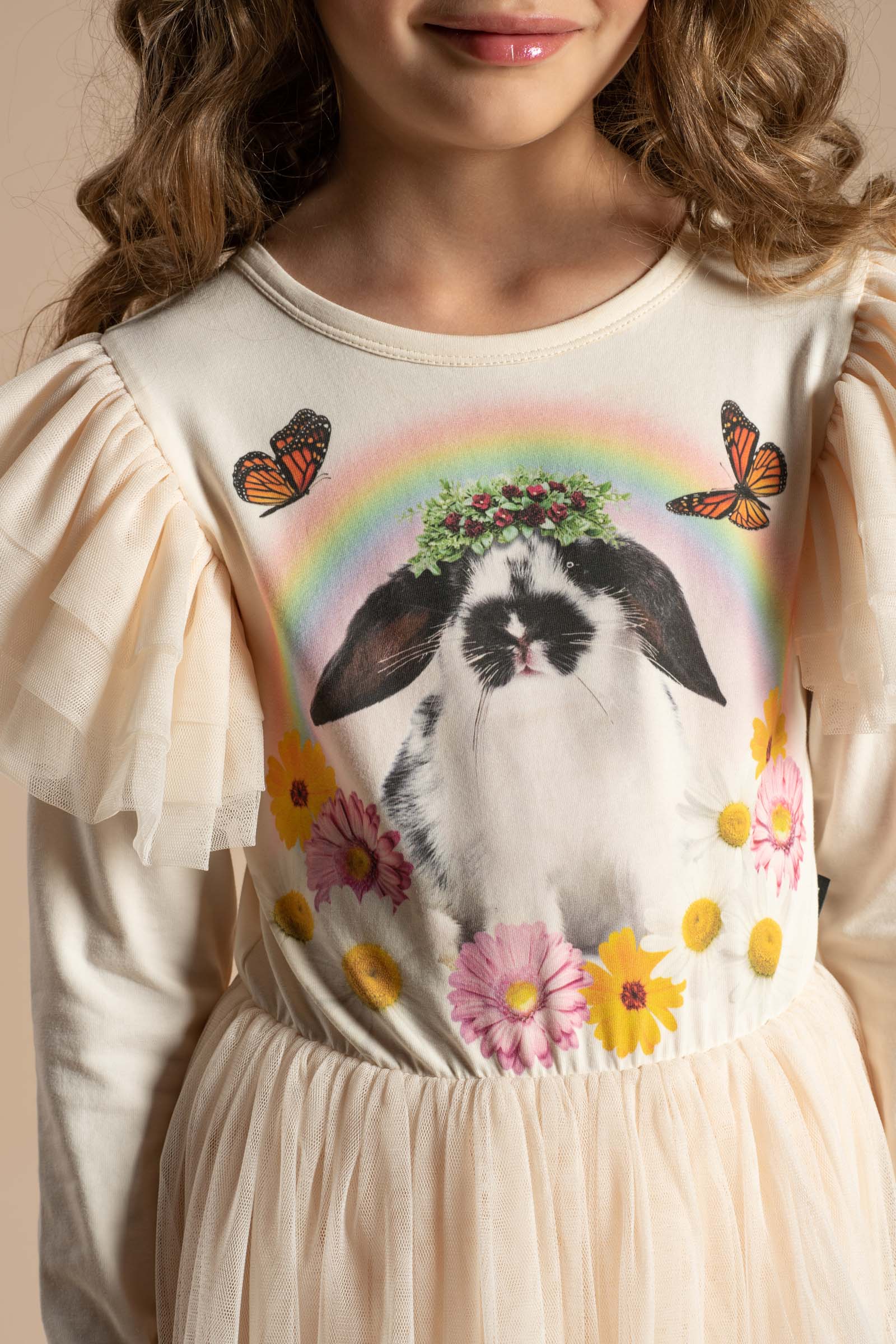 Rock Your Baby Easter Bunny Pom Pom Circus Dress